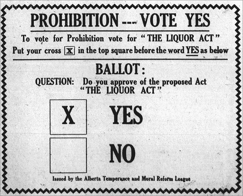 Vote Yes Ad - Blairmore Enterprise July 16, 1915