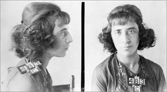 Florence Lassandro Mug Shot - September, 1922