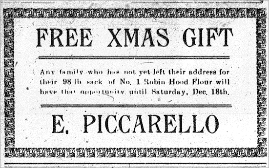 Blairmore Enterprise Advertisement - December 16, 1920