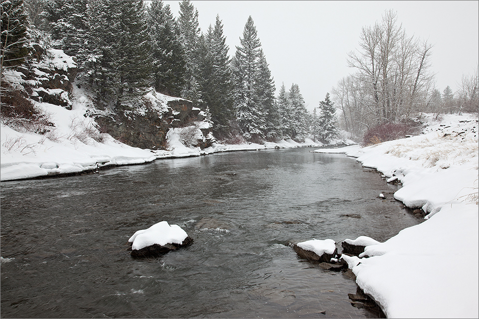 View of Crowsnest River last Thursday