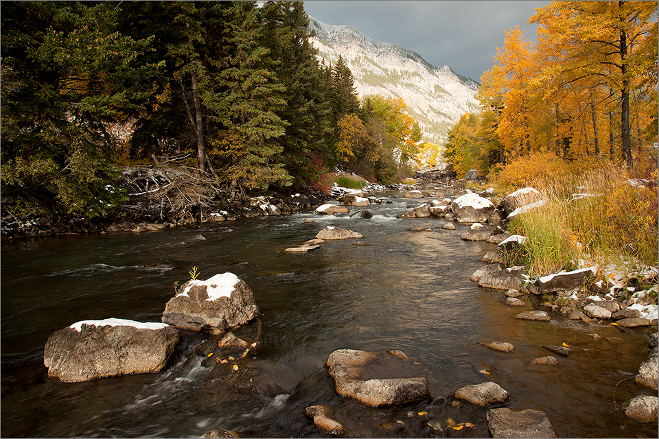 Crowsnest River near Turtle Mountain