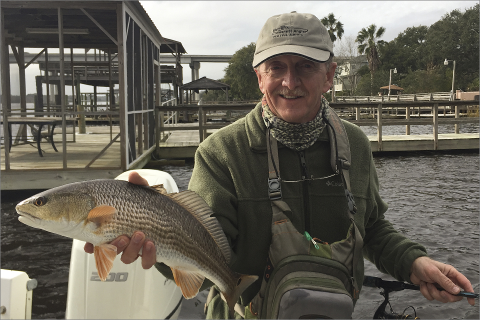 Redfish at hand