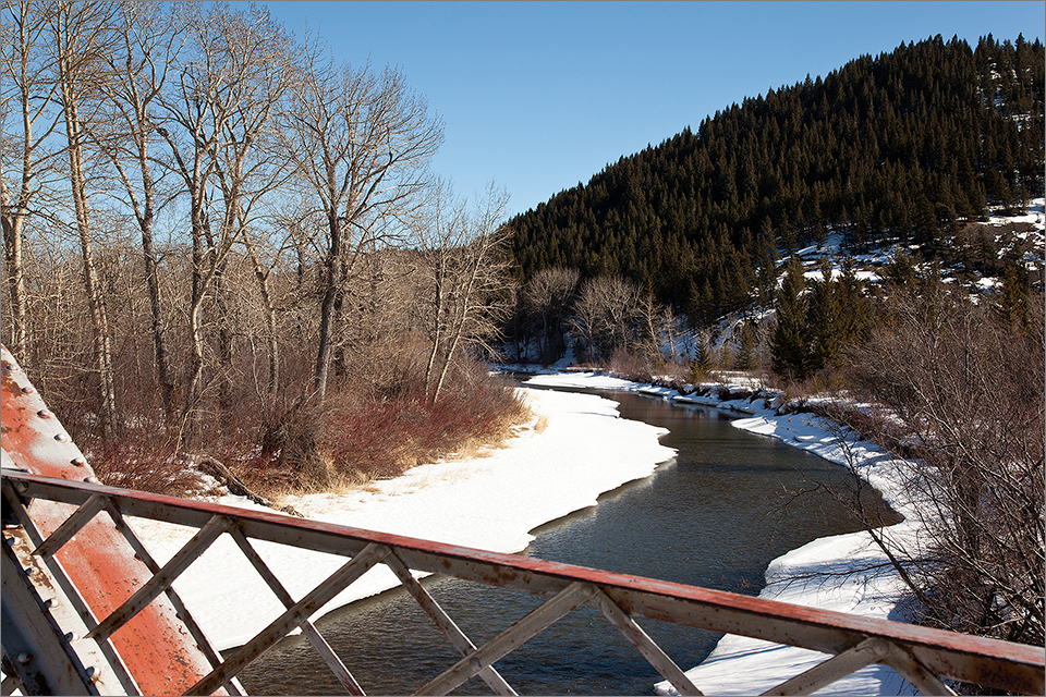 Downstream view of river from Block’s Bridge